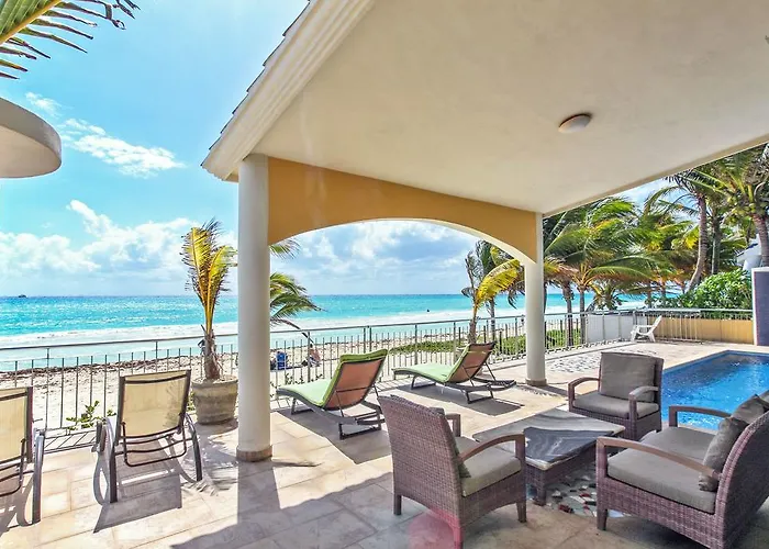 Villa Rebeka - Spectacular Beachfront Oceanview 4 Bedroom - At Playacar Phase I